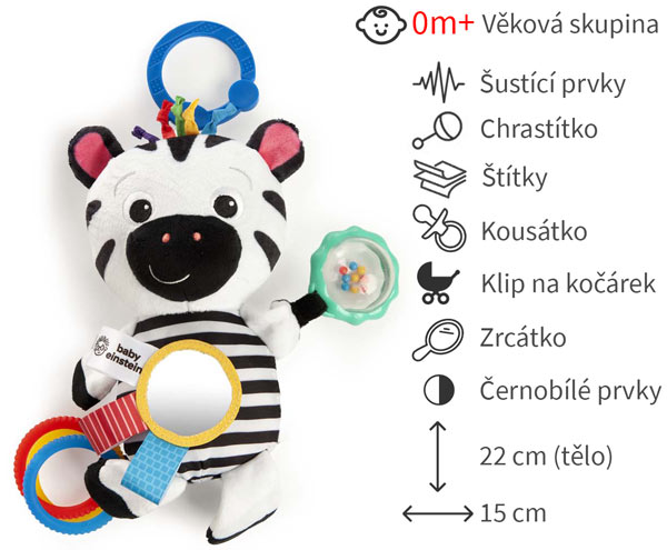 černobílé hračky pro miminka